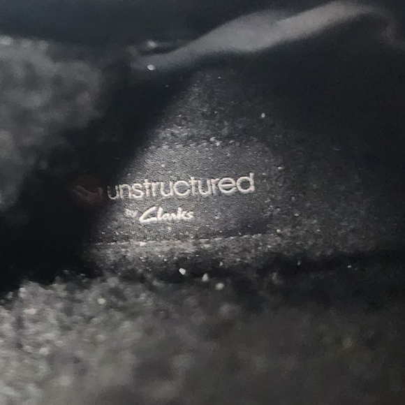 Clarks Unstructured Womens UN ELDA HI Black Suede Waterproof Long Boots Size 6.5 - Picture 4 of 10